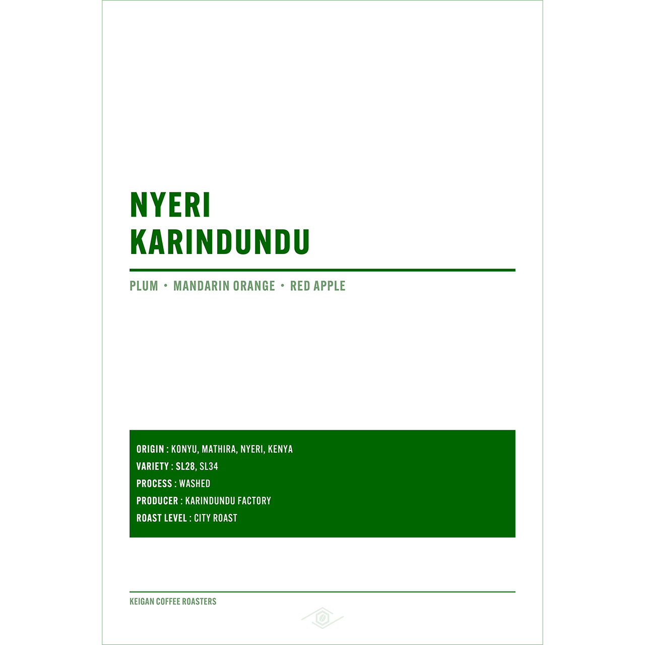 Kenya Nyeri Kalindundu Washed
